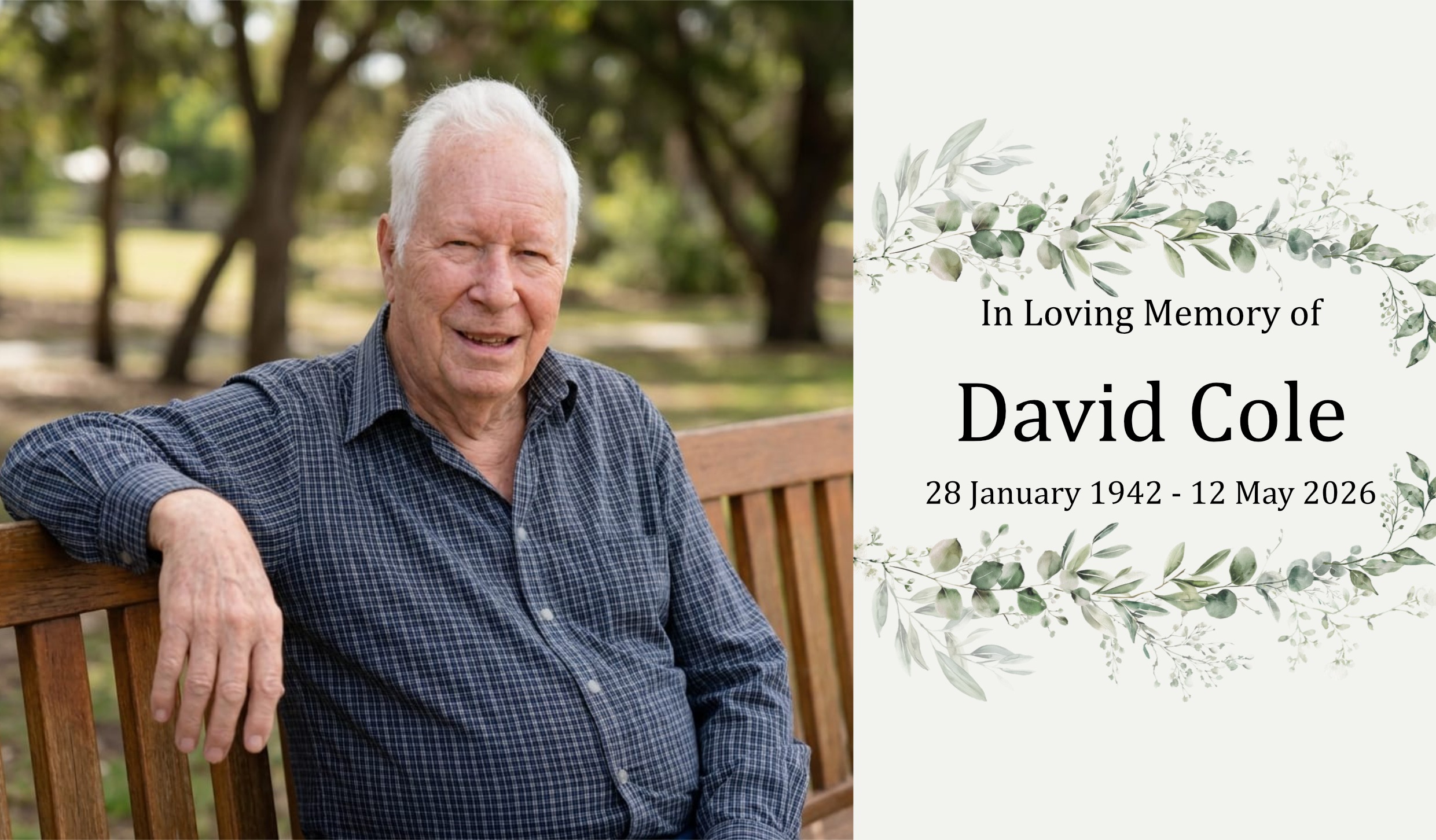 Funeral Tuesday May 19. 11am